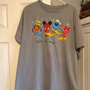 Disney Mickey and Friends Cowboy Boots T-Shirt
